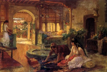 Um interior oriental, 1900
